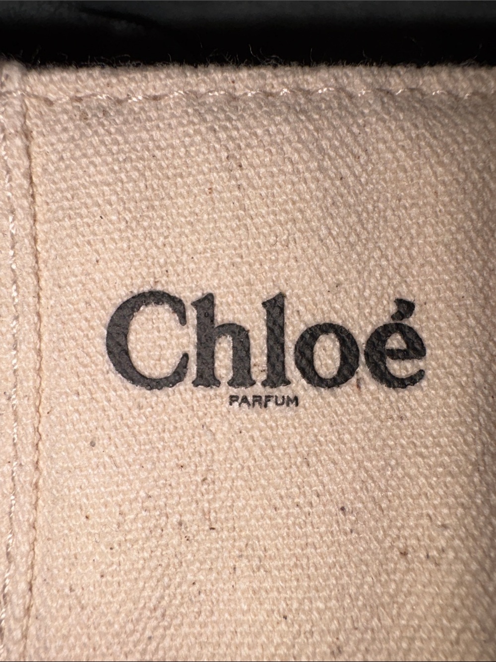 NWT Chloé Canvas Zip Pouch in Beige - Picture 2 of 6